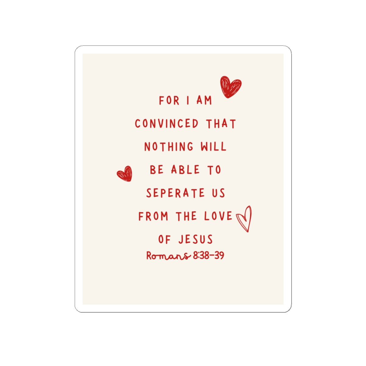 Unshakable Love Sticker